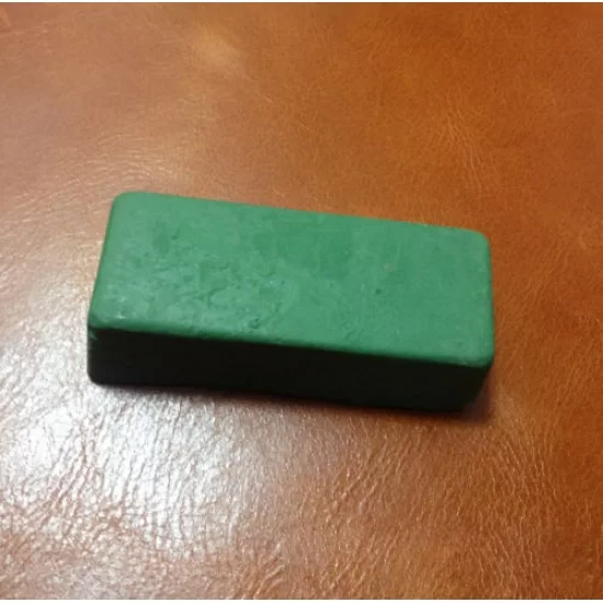 leathercrafttoolswoodhandleleatherstropwith70ggreenJewelersRouge